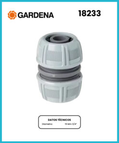 CONECTOR DE MANGUERA MARCA GARDENA COD 18233