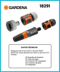 KIT COMPLETO DE RIEGO MARCA GARDENA COD 18291