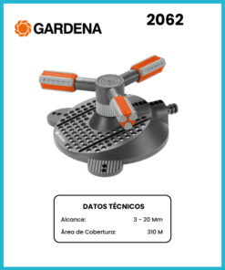 ASPERSOR CIRCULAR ROTATIVO MARCA GARDENA COD 2062