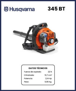 SOPLADOR A MOCHILA MARCA HUSQVARNA MOD 345BT