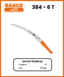 SERRUCHO DE PERTIGA MARCA BAHCO MOD 384-6T