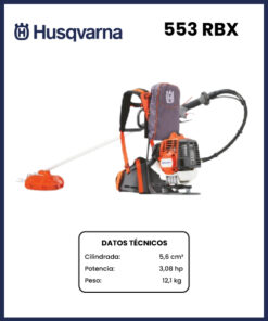 DESBROZADORA A MOCHILA MARCA HUSQVARNA MOD 553RBX