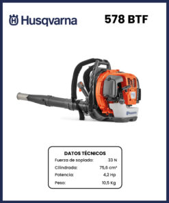 SOPLADOR A MOCHILA MARCA HUSQVARNA MOD 578BTF