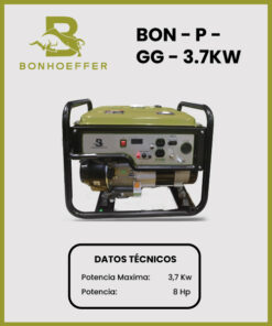 GENERADOR MARCA BONHOEFFER MOD BON-P-GG-3.7KW