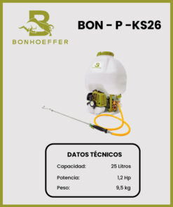 MOTOPULVERIZADOR MARCA BONHOEFFER MOD BON-P-KS26