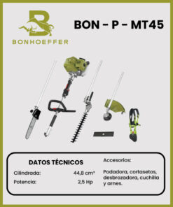 EQUIPO MULTIUSO MARCA BONHOEFFER MOD BON-P-MT45