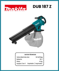 SOPLADOR A BATERIA MARCA MAKITA MOD DUB187Z