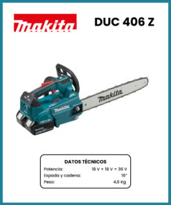 MOTOSIERRA A BATERIA MARCA MAKITA MOD DUC406Z