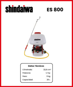 MOTOPULVERIZADOR MARCA SHINDAIWA MOD ES800