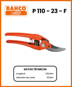 TIJERA DE MANO PICO LORO MARCA BAHCO MOD P110-23-F