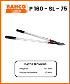TIJERA DE DOS MANOS PICO LORO MARCA BAHCO MOD P160-SL-75
