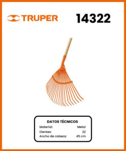 ESCOBA METALICA MARCA TRUPER MOD 14322