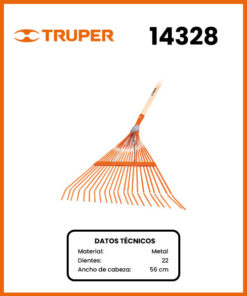 ESCOBA METALICA MARCA TRUPER MOD 14328