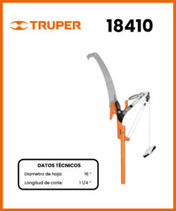 TIJERA DE ALTURA PICO LORO Y SERRUCHO DE PERTIGA MARCA TRUPER MOD 18410