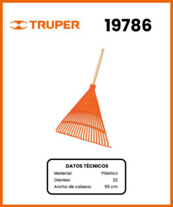 ESCOBA DE PLASTICO MARCA TRUPER MOD 19786