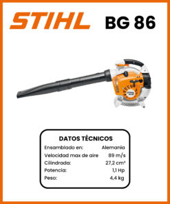 SOPLADOR MARCA STIHL MOD BG86