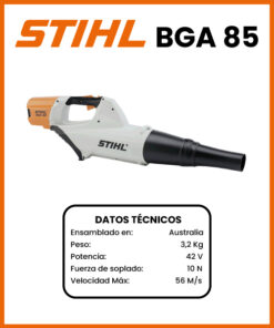 SOPLADOR A BATERIA MARCA STIHL MOD BGA85