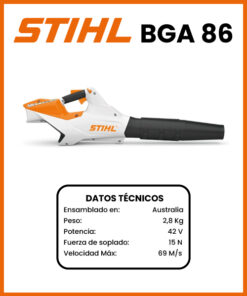 SOPLADOR A BATERIA MARCA STIHL MOD BGA86