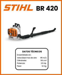 SOPLADOR A MOCHILA MARCA STIHL MOD BR420