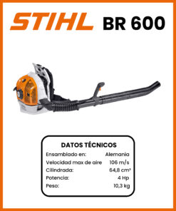SOPLADOR A MOCHILA MARCA STIHL MOD BR600