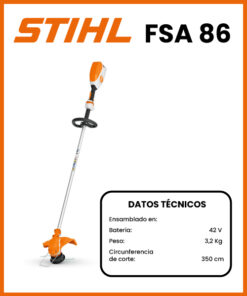 DESBROZADORA A BATERIA MARCA STIHL MOD FSA86R