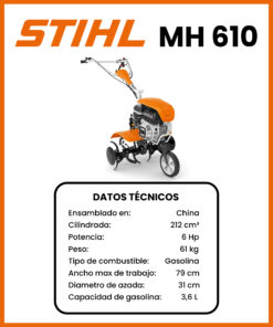 MOTOCULTOR MARCA STIHL MOD MH610