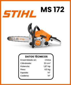 MOTOSIERRA MARCA STIHL MOD MS172