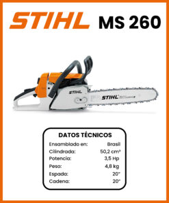 MOTOSIERRA MARCA STIHL MOD MS260