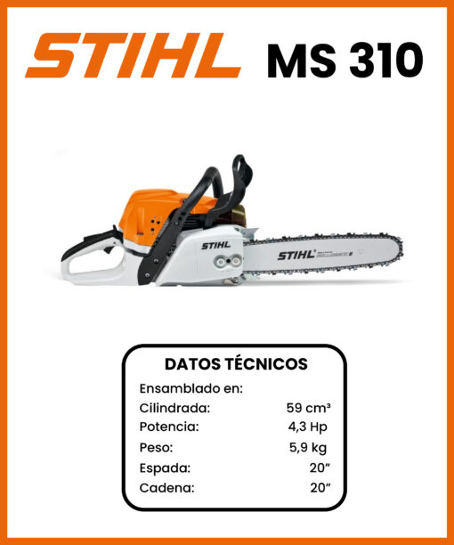 MOTOSIERRA MARCA STIHL MOD MS310