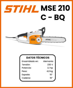 MOTOSIERRA ELECTRICA MARCA STIHL MOD MSE210C-BQ
