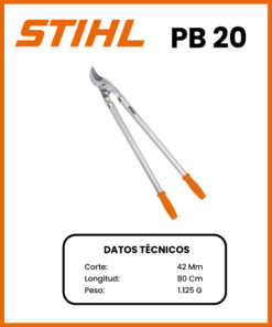 TIJERA DE DOS MANOS PICO LORO MARCA STIHL MOD PB20
