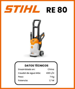 HIDROLAVADORA ELECTRICA MARCA STIHL MOD RE80