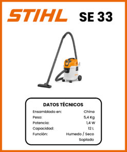 ASPIRADORA ELECTRICA MARCA STIHL MOD SE33