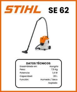 ASPIRADORA ELECTRICA MARCA STIHL MOD SE62