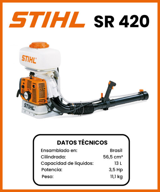 MOTOFUMIGADORA MARCA STIHL MOD SR420
