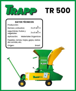 TRITURADOR DE RESIDUOS MARCA TRAPP MOD TR-500